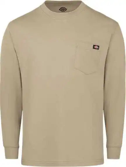 Dickies Wl50 Traditional Heavyweight Long Sleeve t Shirt Desert Sand