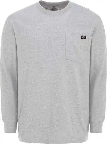 Dickies Wl50 Traditional Heavyweight Long Sleeve T-shirt - Heather Gray