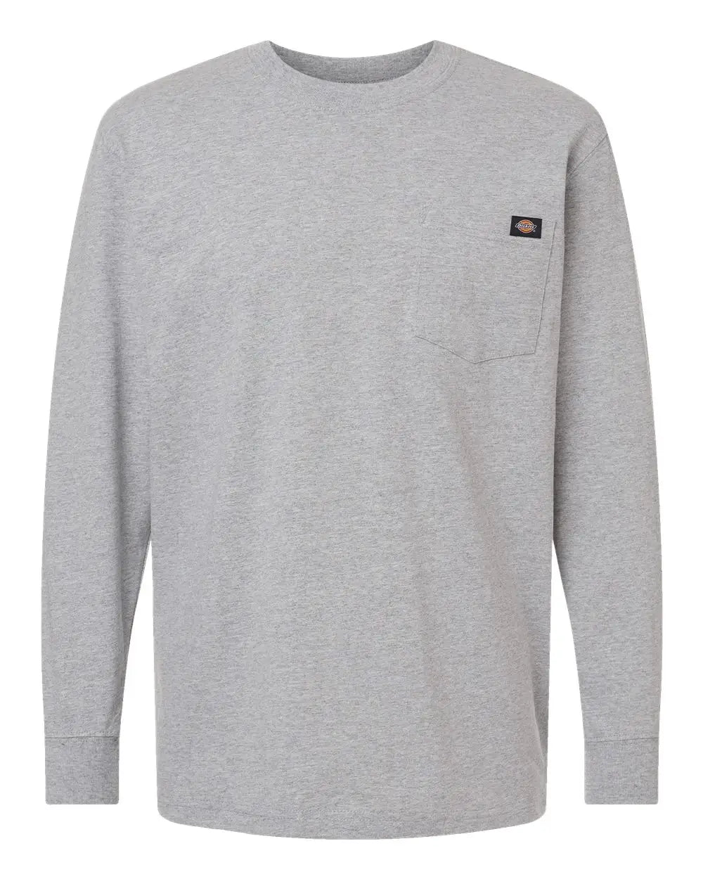 Dickies Wl50 Traditional Heavyweight Long Sleeve T-shirt - Heather Grey