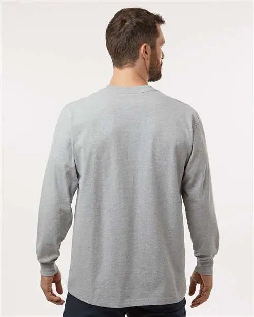Dickies Wl50 Traditional Heavyweight Long Sleeve T-shirt - Heather Grey