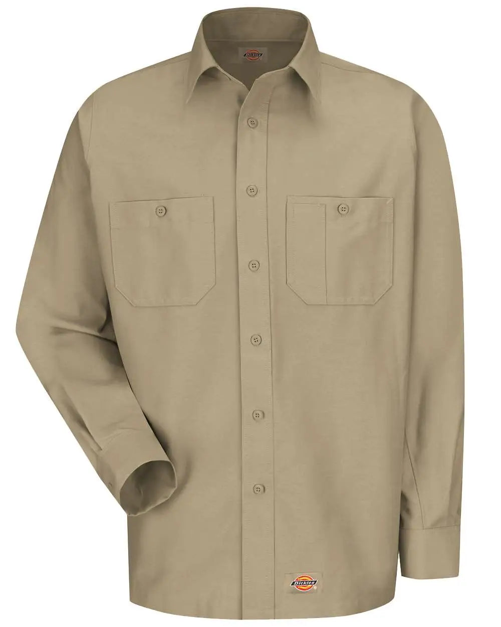 Dickies Ws10 Long Sleeve Work Shirt - Khaki