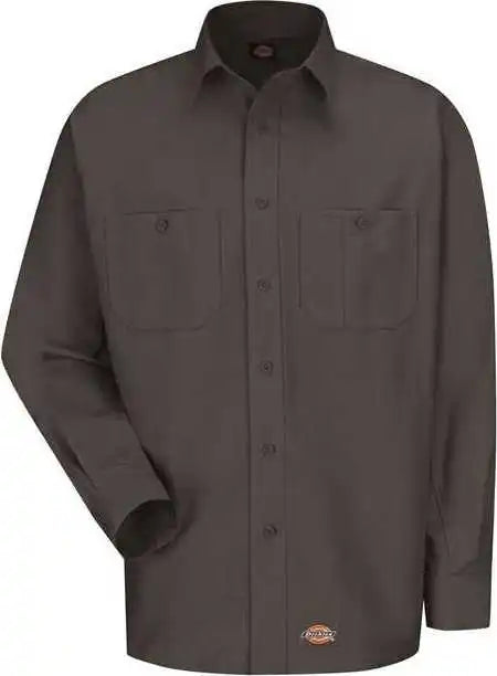 Dickies Ws10t Long Sleeve Work Shirt Tall Sizes - Charcoal