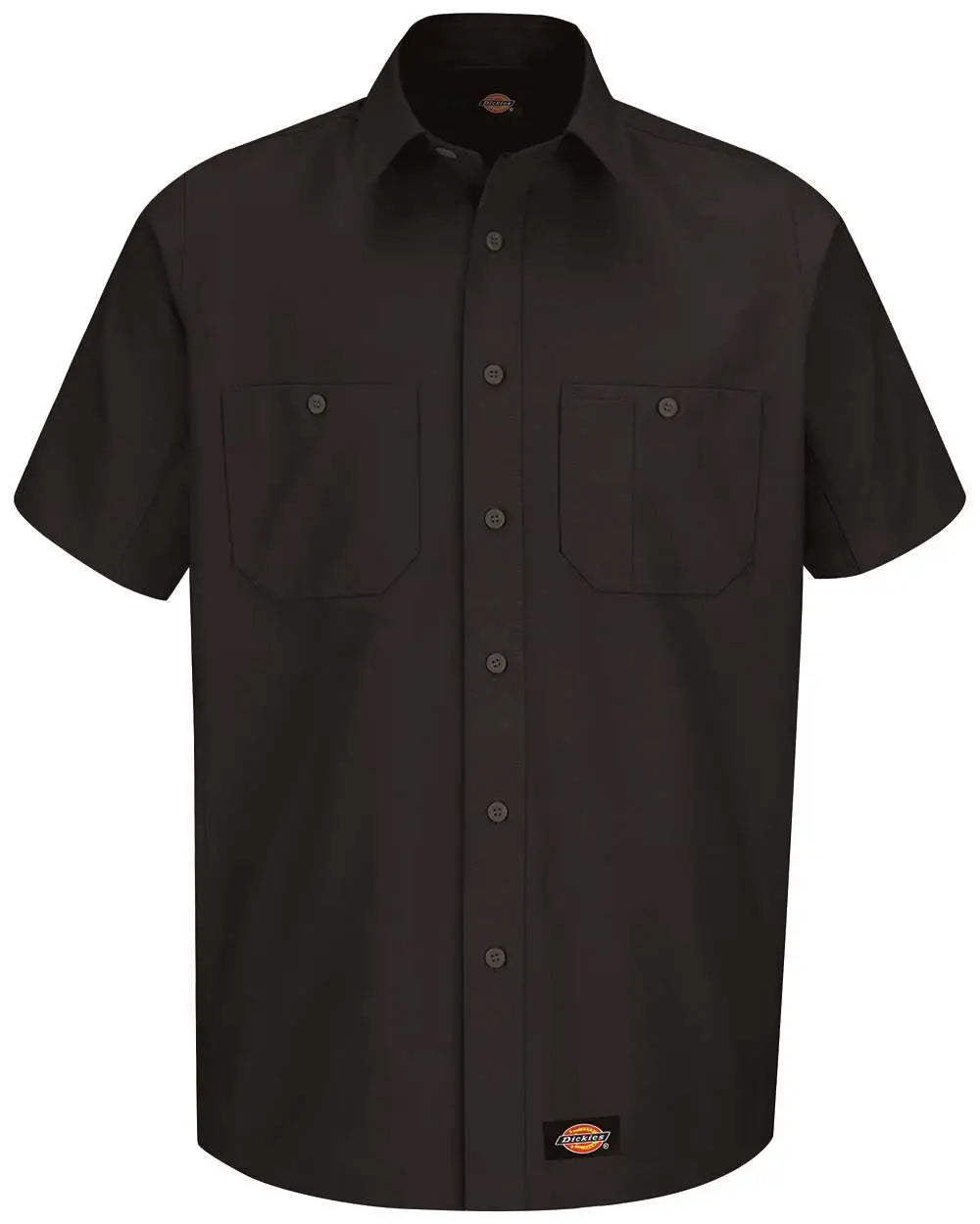 Dickies Ws20t Short Sleeve Work Shirt - Tall Sizes - Black