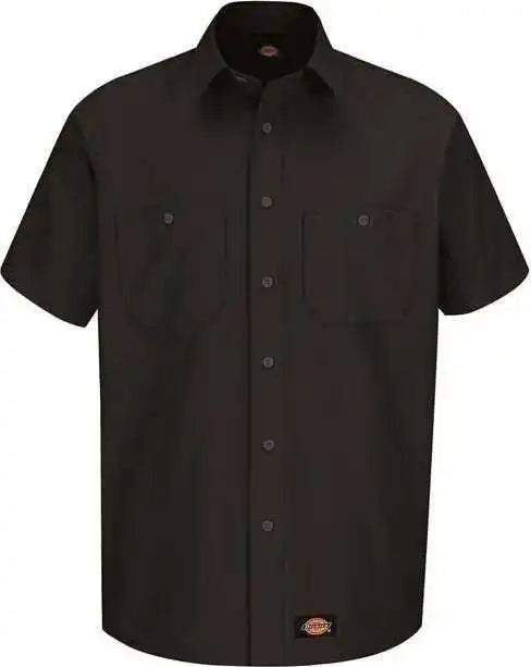 Dickies Ws20t Short Sleeve Work Shirt Tall Sizes - Black