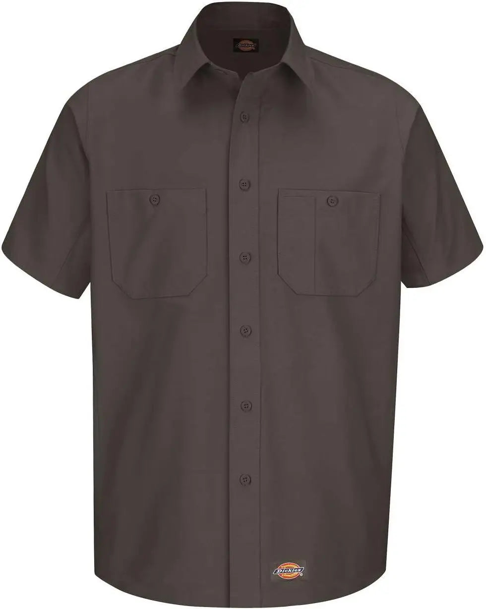 Dickies Ws20t Short Sleeve Work Shirt - Tall Sizes - Charcoal