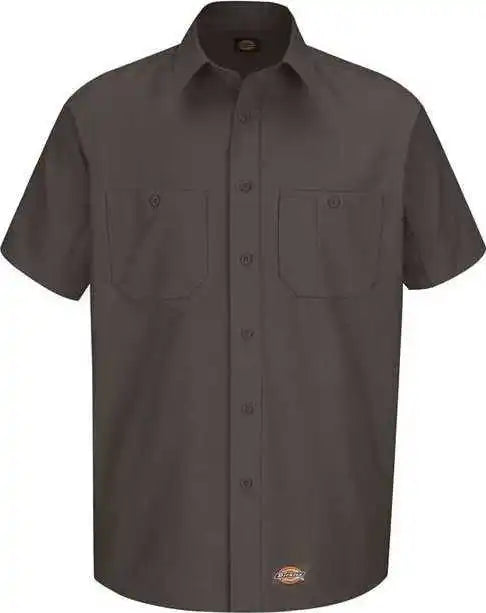 Dickies Ws20t Short Sleeve Work Shirt Tall Sizes - Charcoal