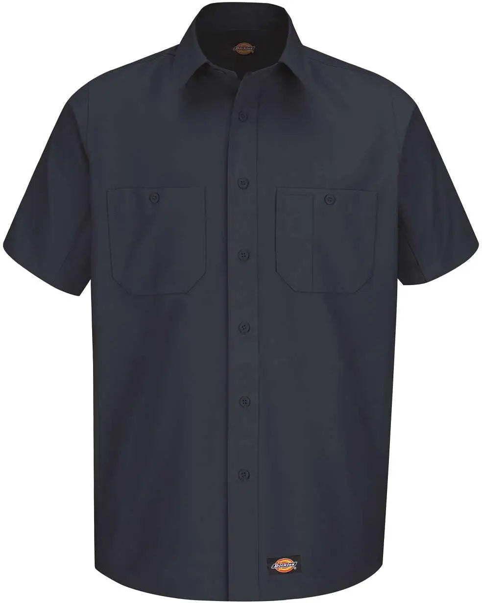 Dickies Ws20t Short Sleeve Work Shirt - Tall Sizes - Navy
