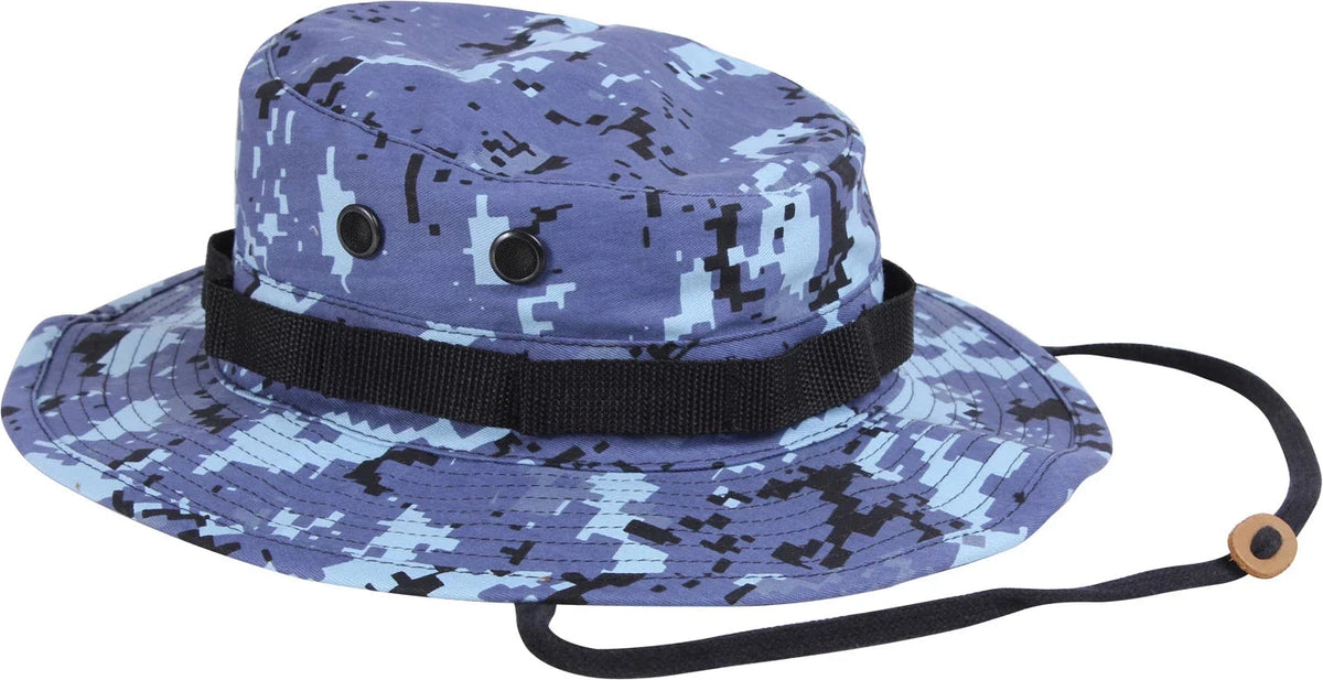 Digital Camo Boonie Hat - Sky Blue / Default