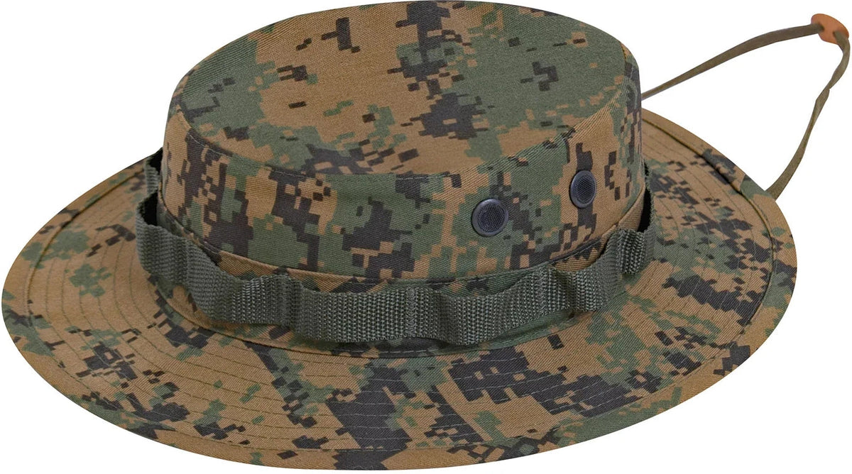Digital Camo Boonie Hat - Woodland / Default
