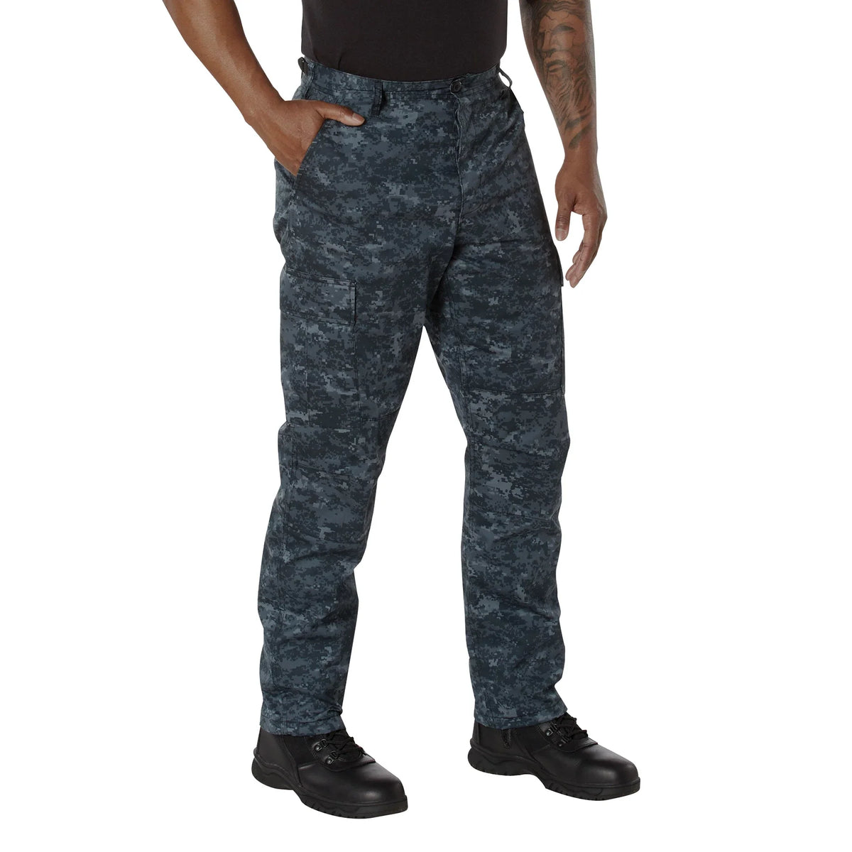 Digital Camo Tactical Bdu Pants - Midnight / m