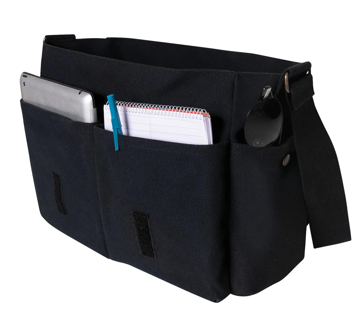 Distressed U.s. Flag Canvas Messenger Bag