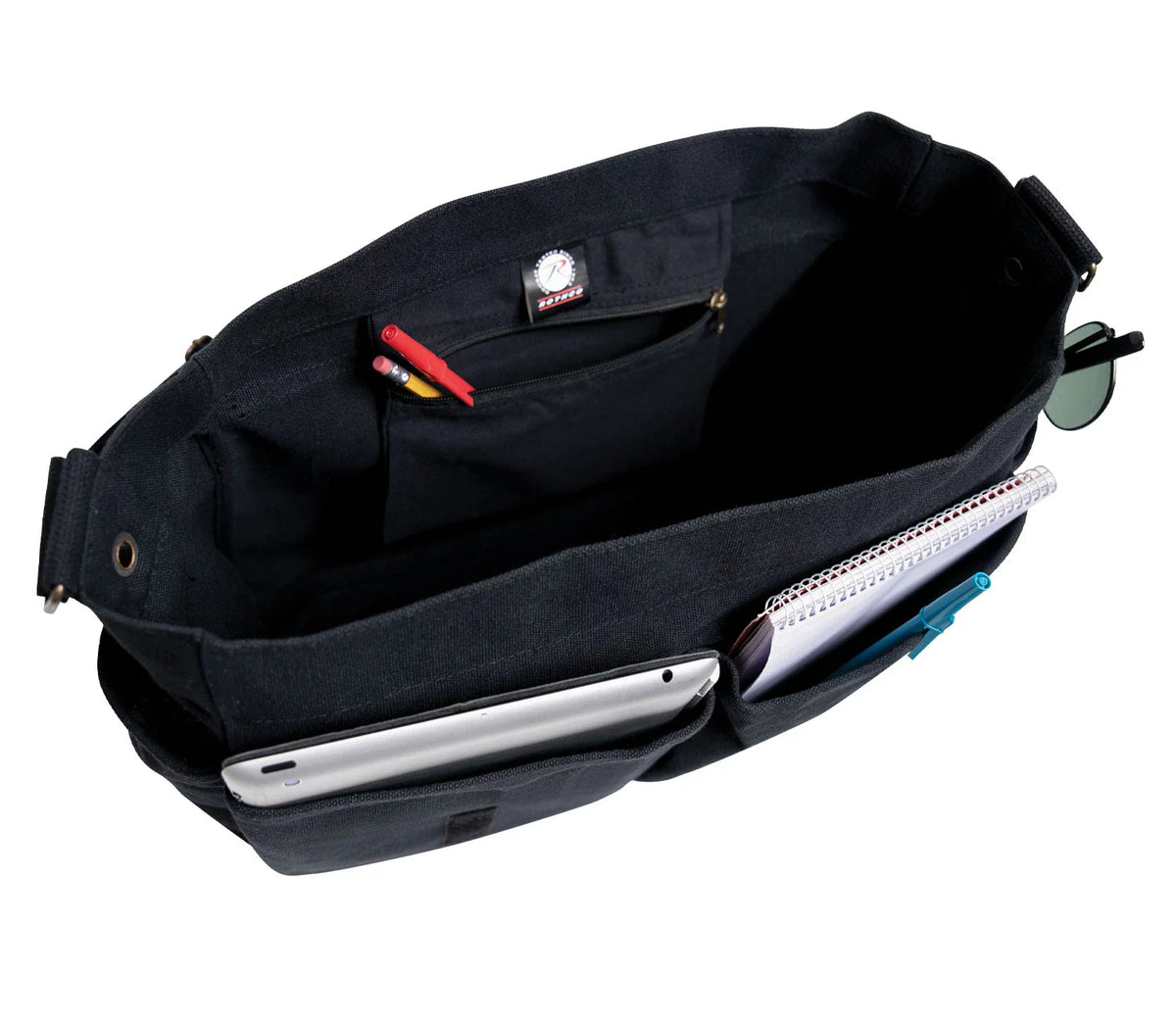 Distressed U.s. Flag Canvas Messenger Bag