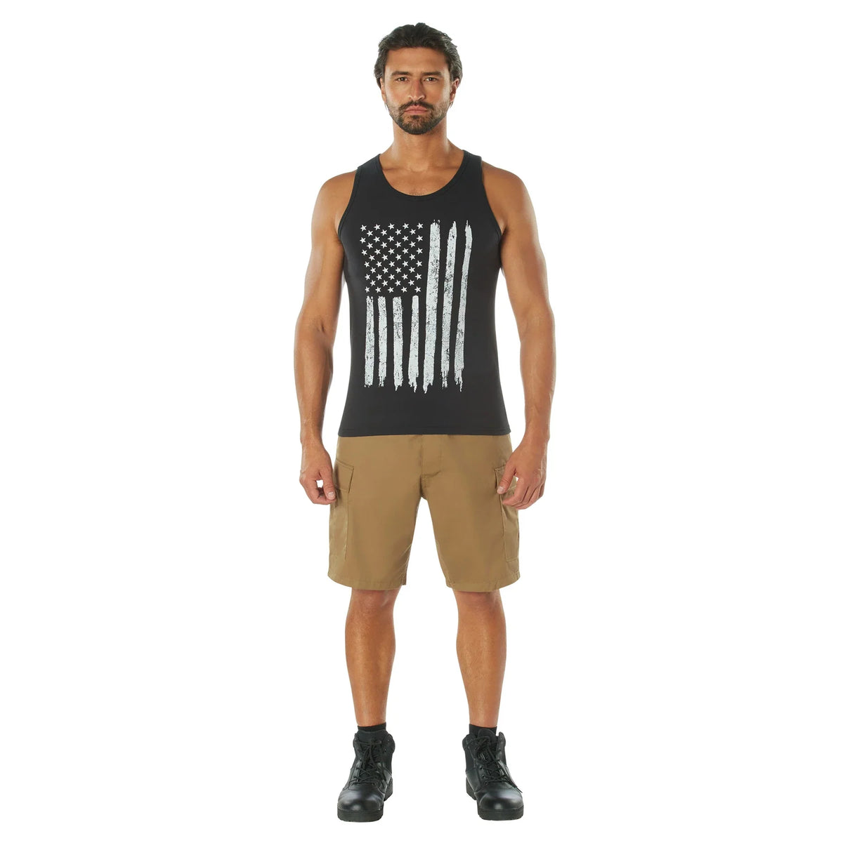 Distressed U.s. Flag Tank Top
