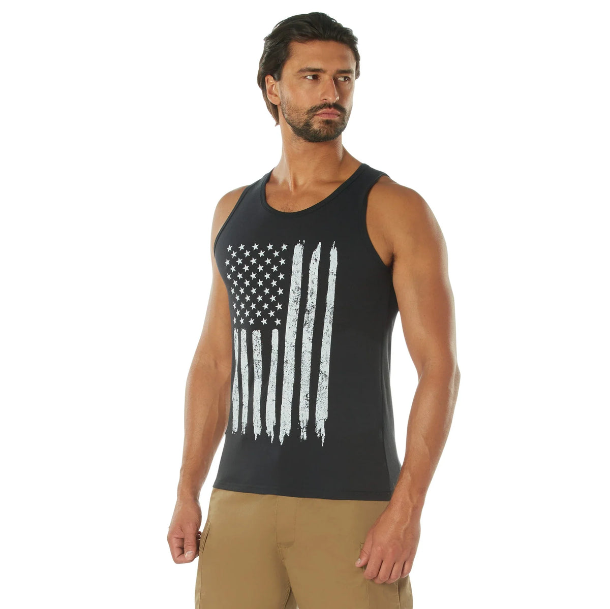 Distressed U.s. Flag Tank Top
