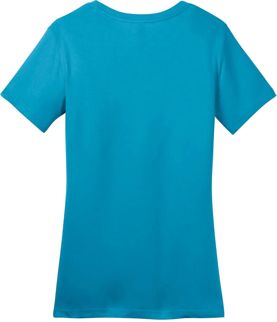 District Dm104l Women’s Perfect Weight Tee - Bright Turquoise - Ladies Xs