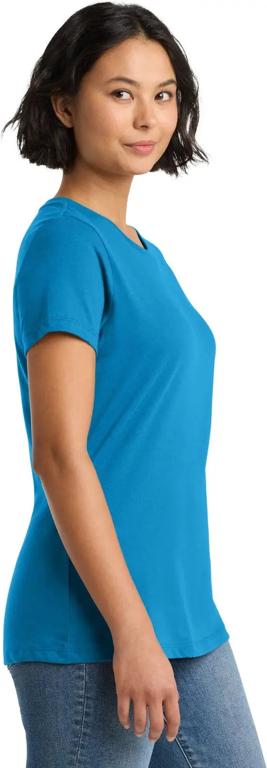 District Dm104l Women’s Perfect Weight Tee - Bright Turquoise