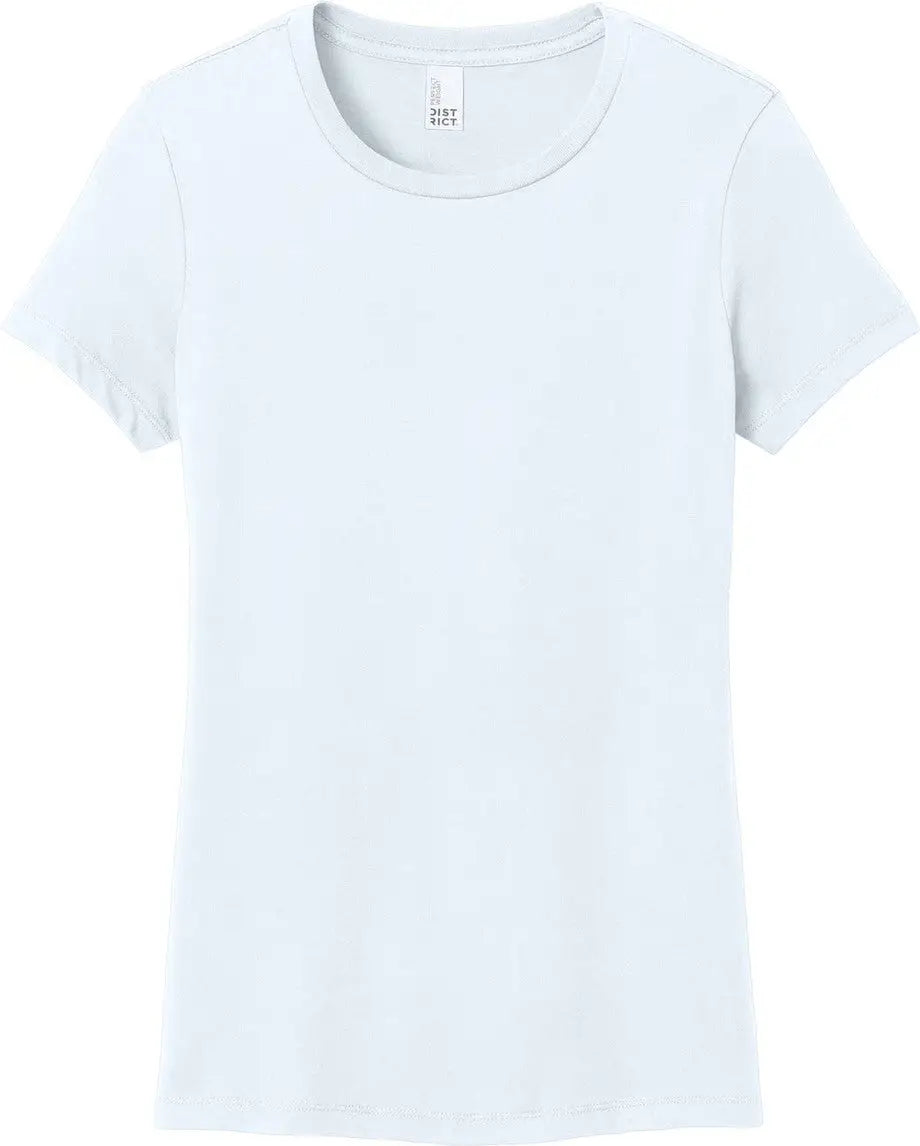 District Dm104l Women’s Perfect Weight Tee - Bright White