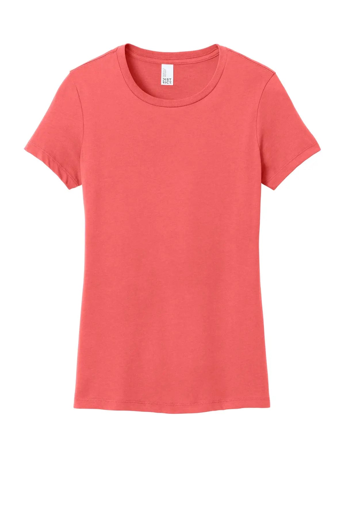 District Dm104l Women’s Perfect Weight Tee - Coral
