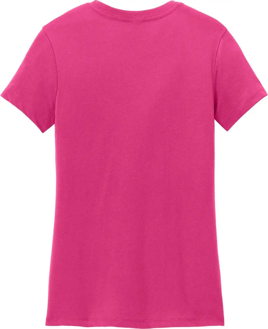 District Dm104l Women’s Perfect Weight Tee - Dark Fuchsia