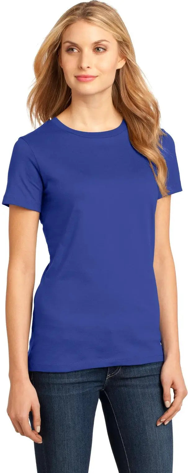 District Dm104l Women’s Perfect Weight Tee - Deep Royal