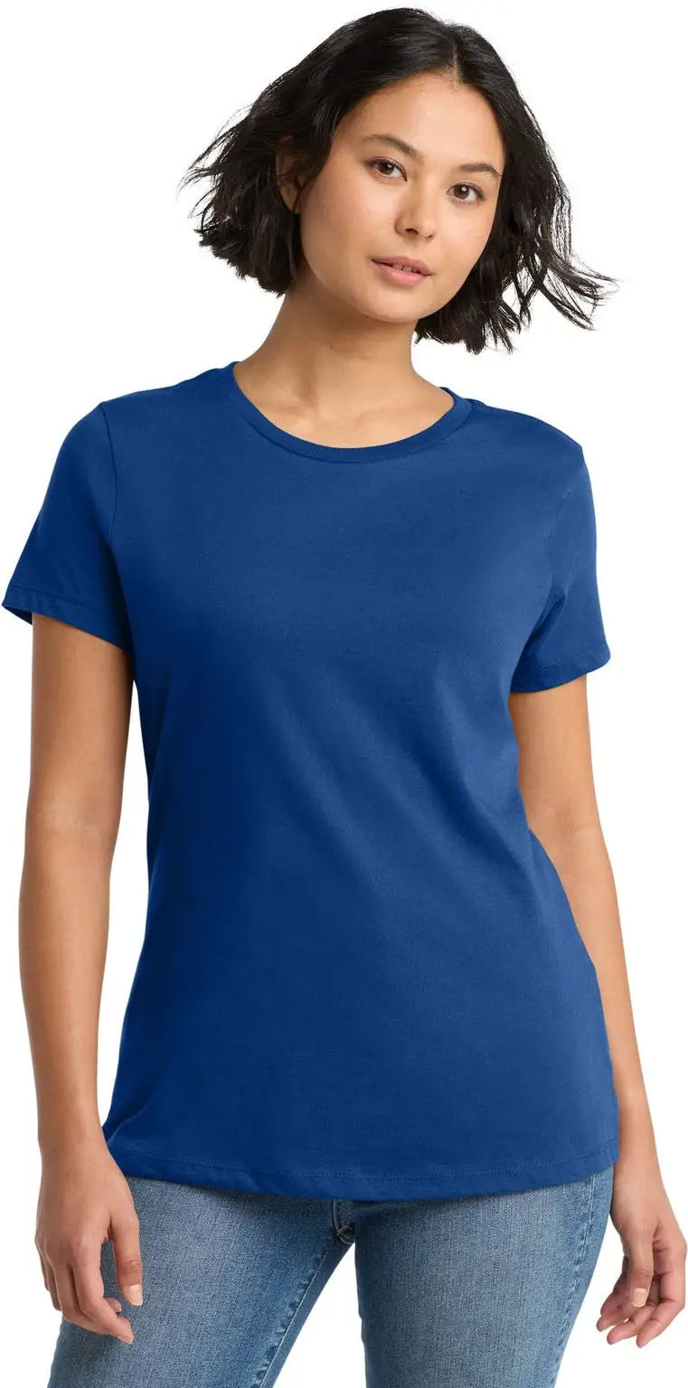 District Dm104l Women’s Perfect Weight Tee - Deep Royal - Ladies Xs