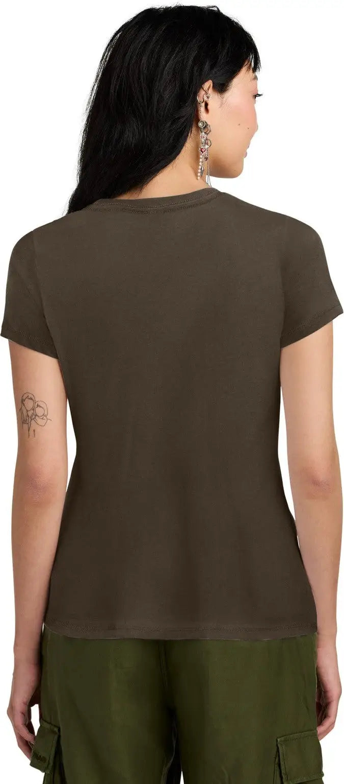 District Dm104l Women’s Perfect Weight Tee - Espresso
