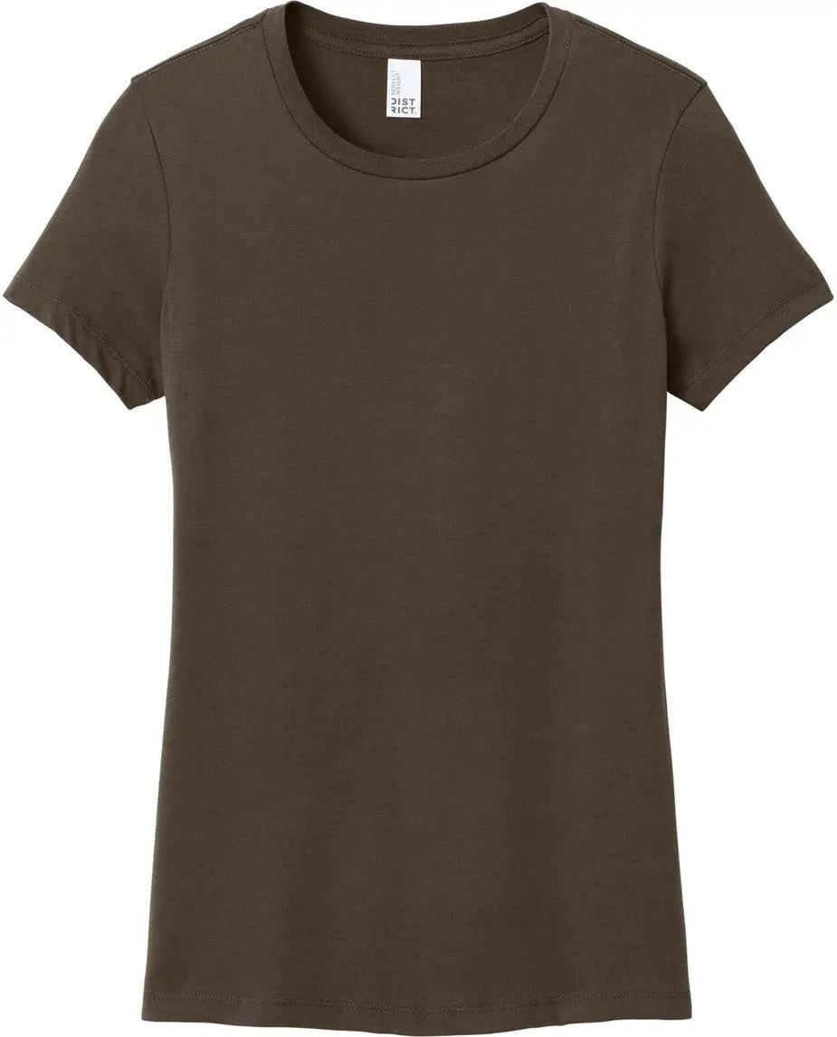 District Dm104l Women’s Perfect Weight Tee - Espresso