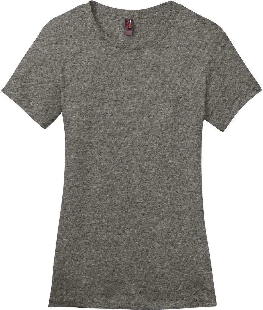 District Dm104l Women’s Perfect Weight Tee - Heathered Charcoal