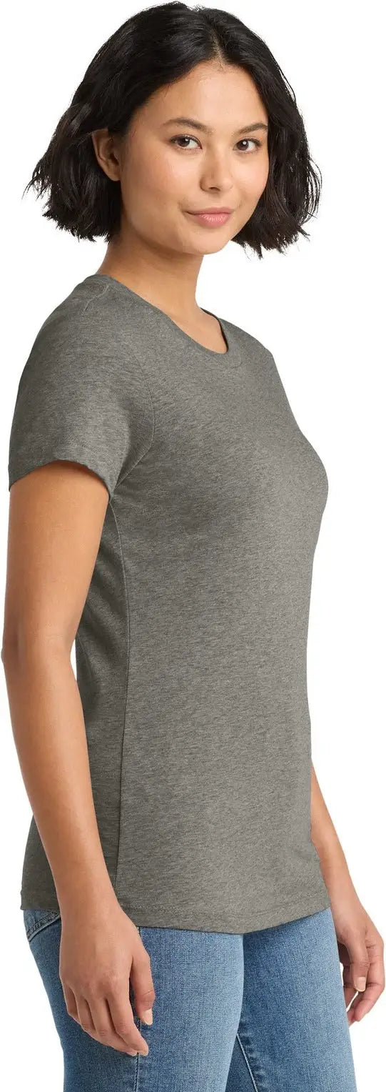 District Dm104l Women’s Perfect Weight Tee - Heathered Charcoal