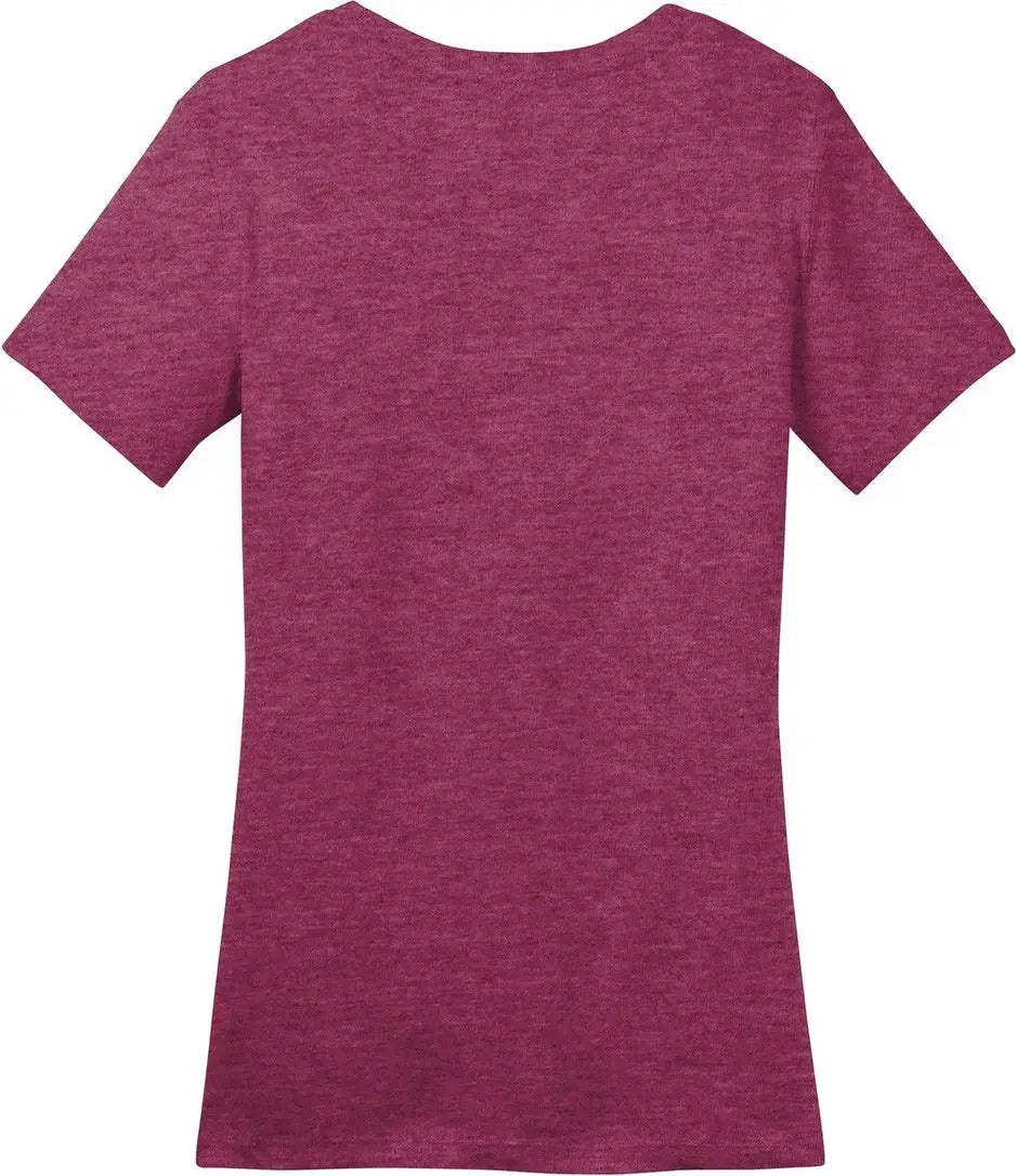 District Dm104l Women’s Perfect Weight Tee - Heathered Loganberry
