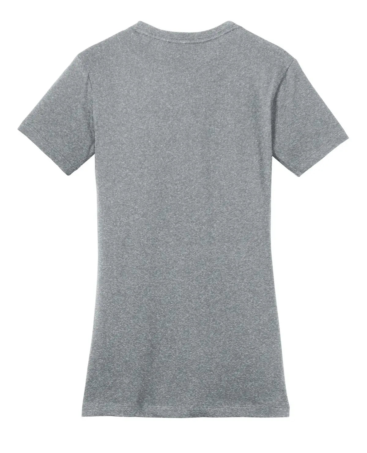 District Dm104l Women’s Perfect Weight Tee - Heathered Steel - Ladies Xs