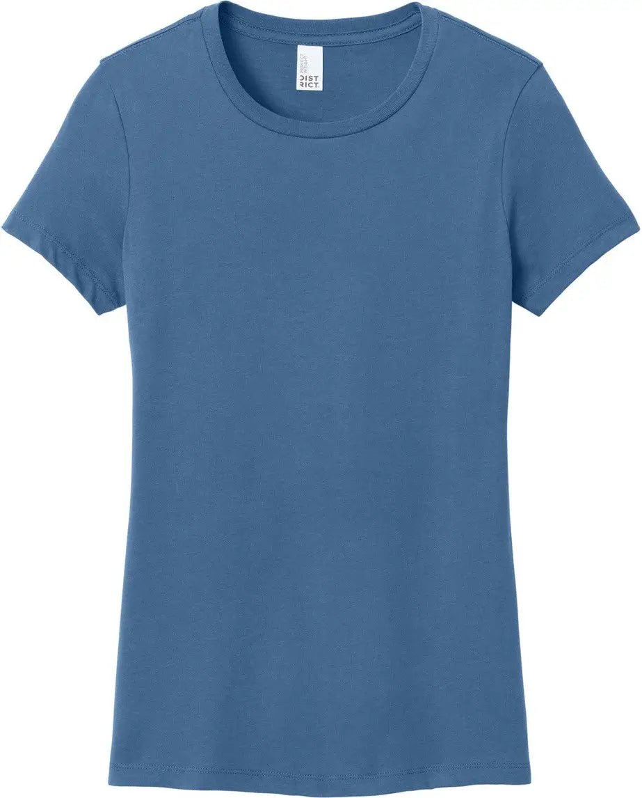 District Dm104l Women’s Perfect Weight Tee - Maritime Blue