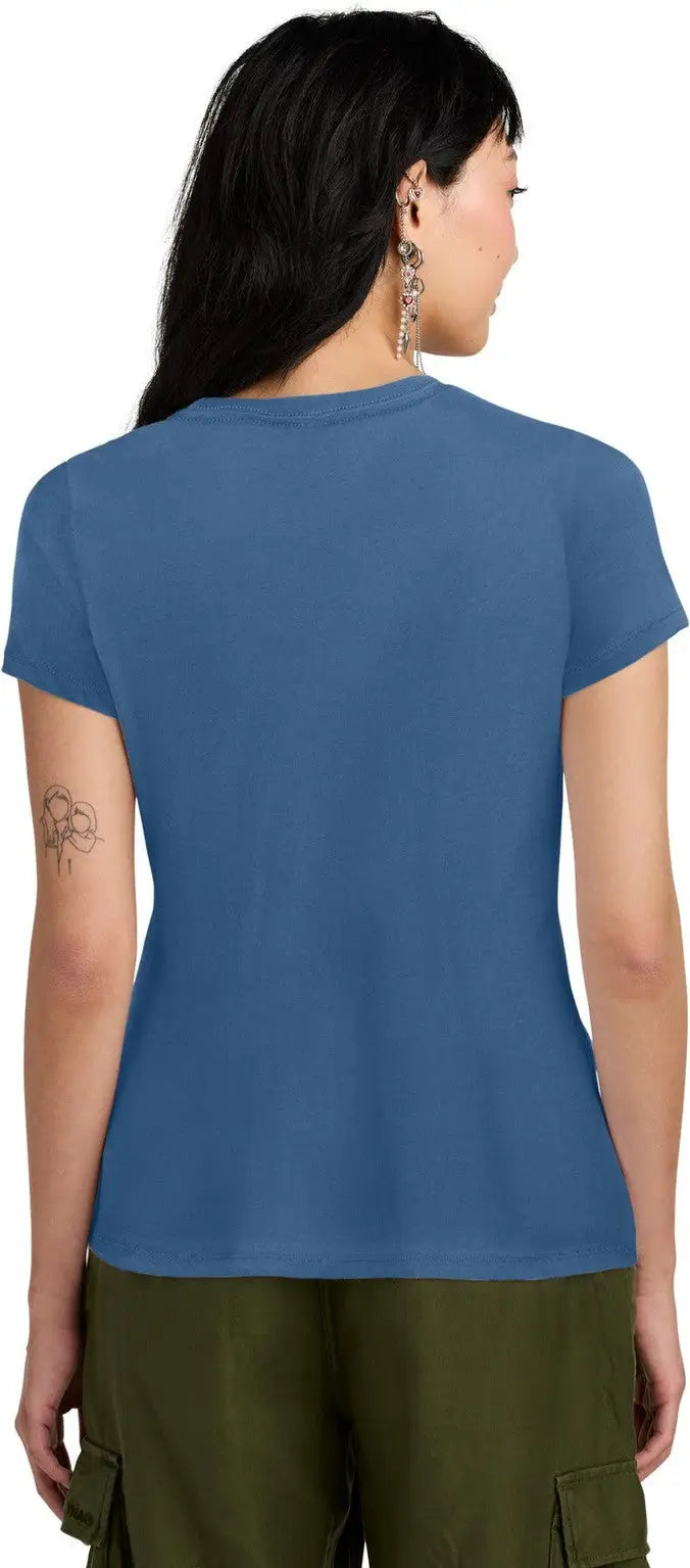 District Dm104l Women’s Perfect Weight Tee - Maritime Blue