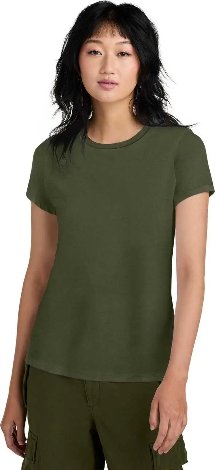 District Dm104l Women’s Perfect Weight Tee - Military Green