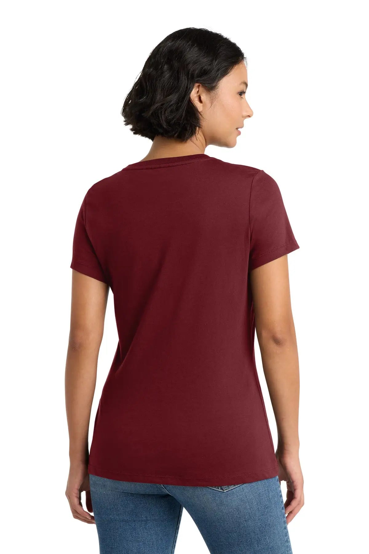 District Dm104l Women’s Perfect Weight Tee - Sangria