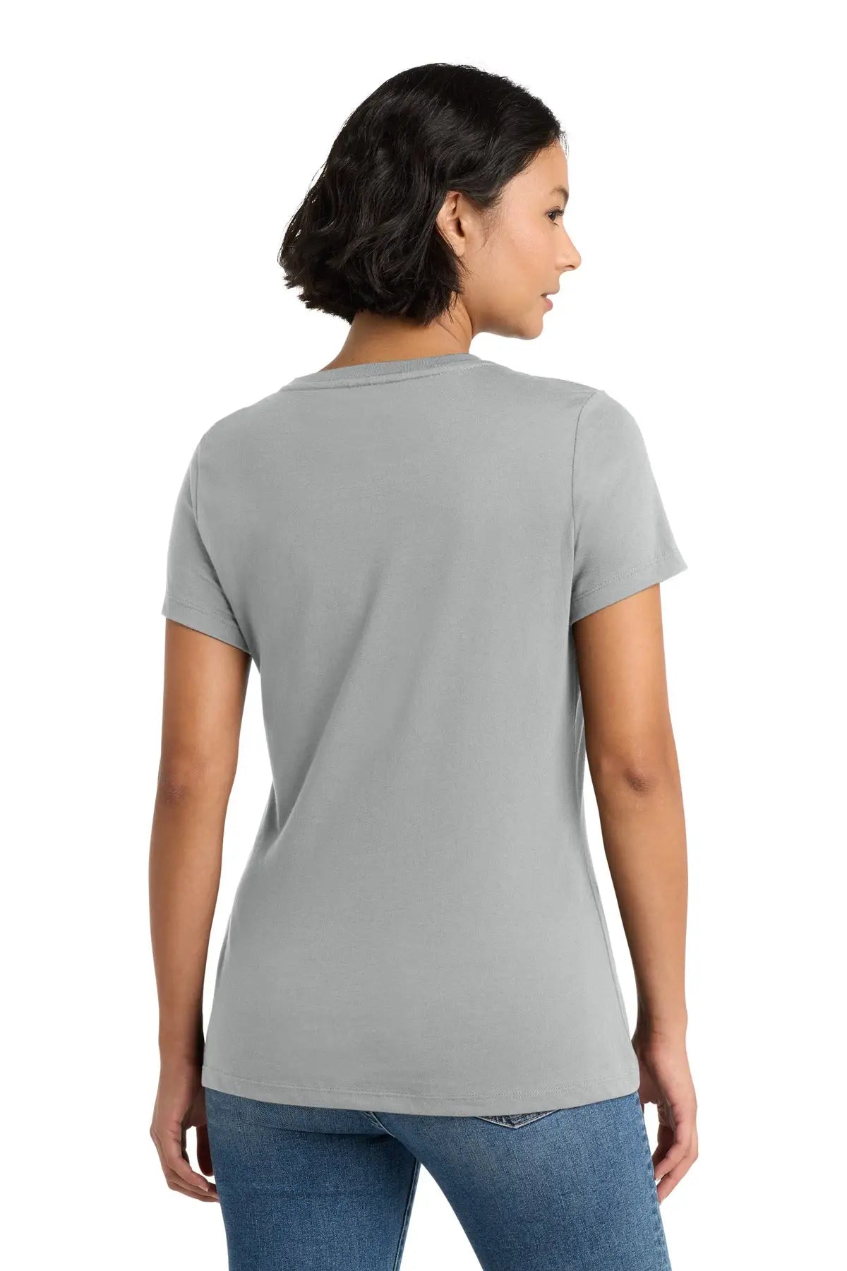 District Dm104l Women’s Perfect Weight Tee - Silver