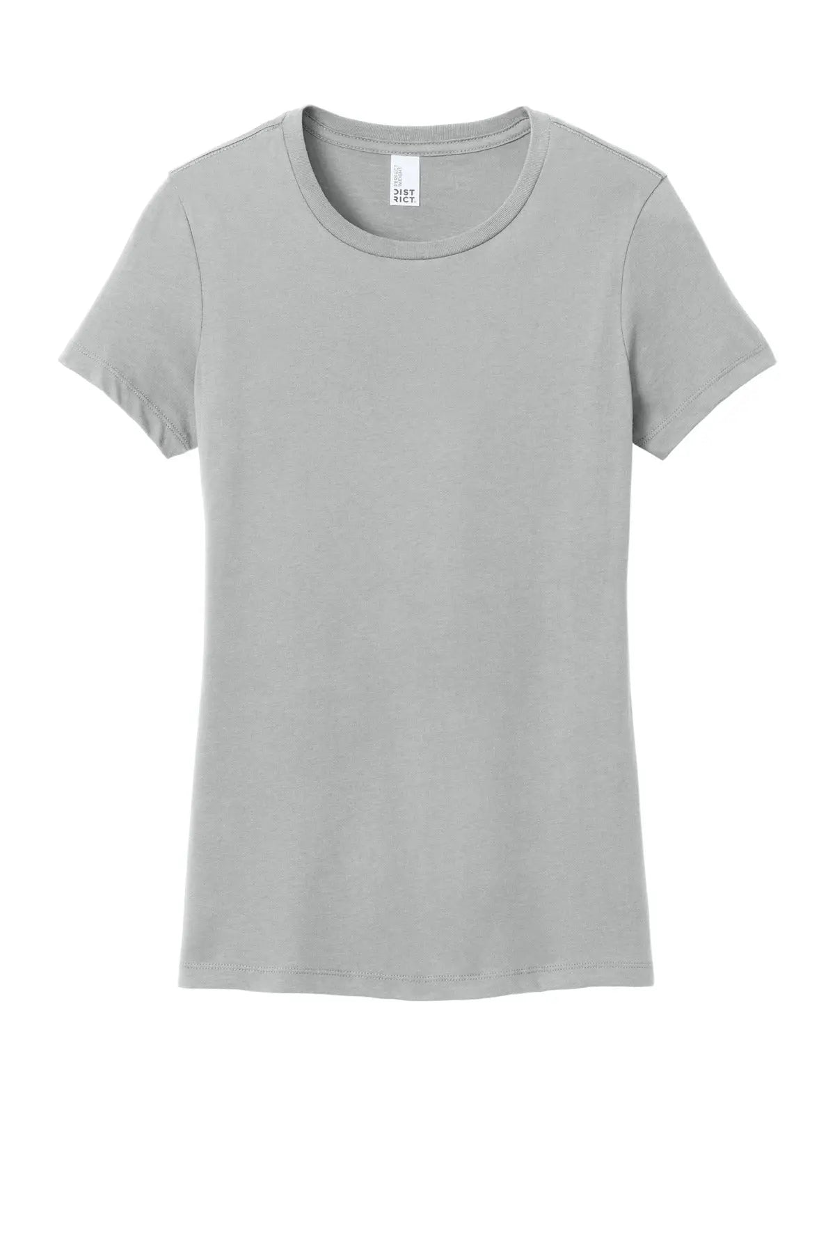 District Dm104l Women’s Perfect Weight Tee - Silver