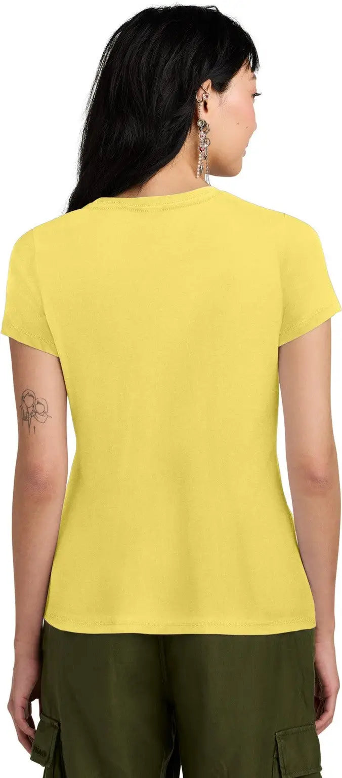 District Dm104l Women’s Perfect Weight Tee - Yellow