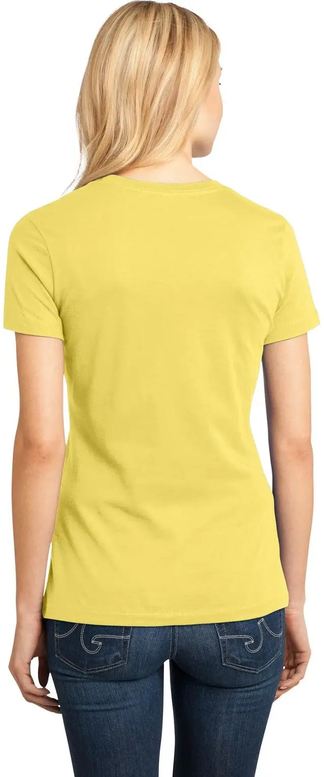 District Dm104l Women’s Perfect Weight Tee - Yellow