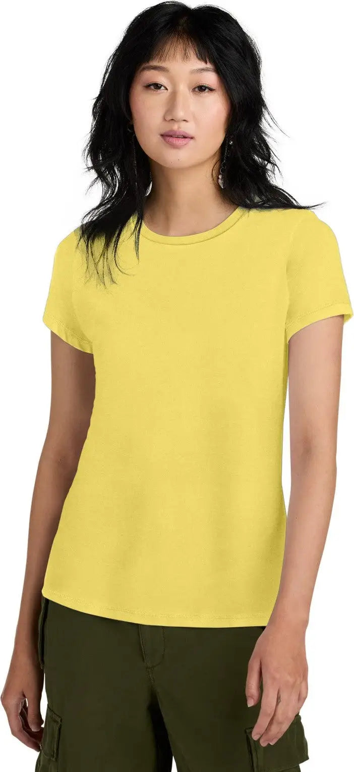 District Dm104l Women’s Perfect Weight Tee - Yellow