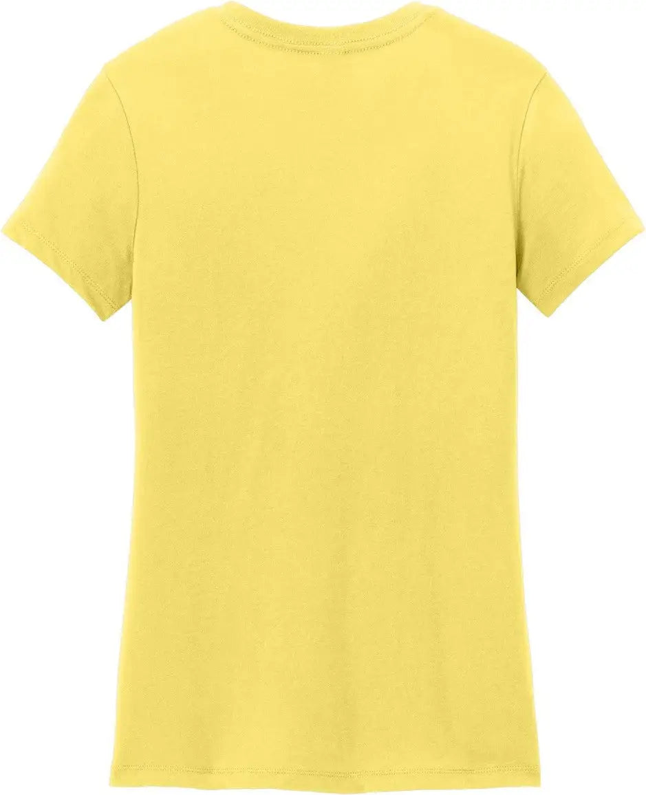 District Dm104l Women’s Perfect Weight Tee - Yellow - Ladies Xs