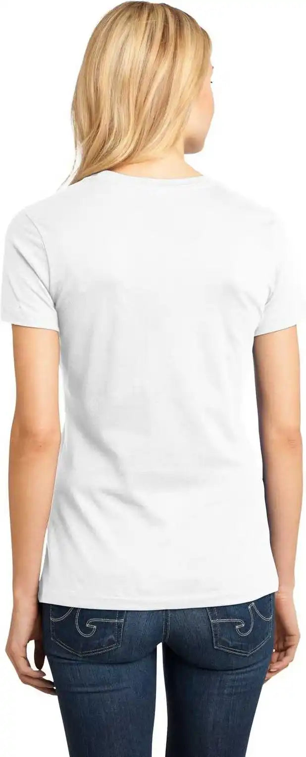 District Dm104l Women’s Perfect Weighttee Bright White
