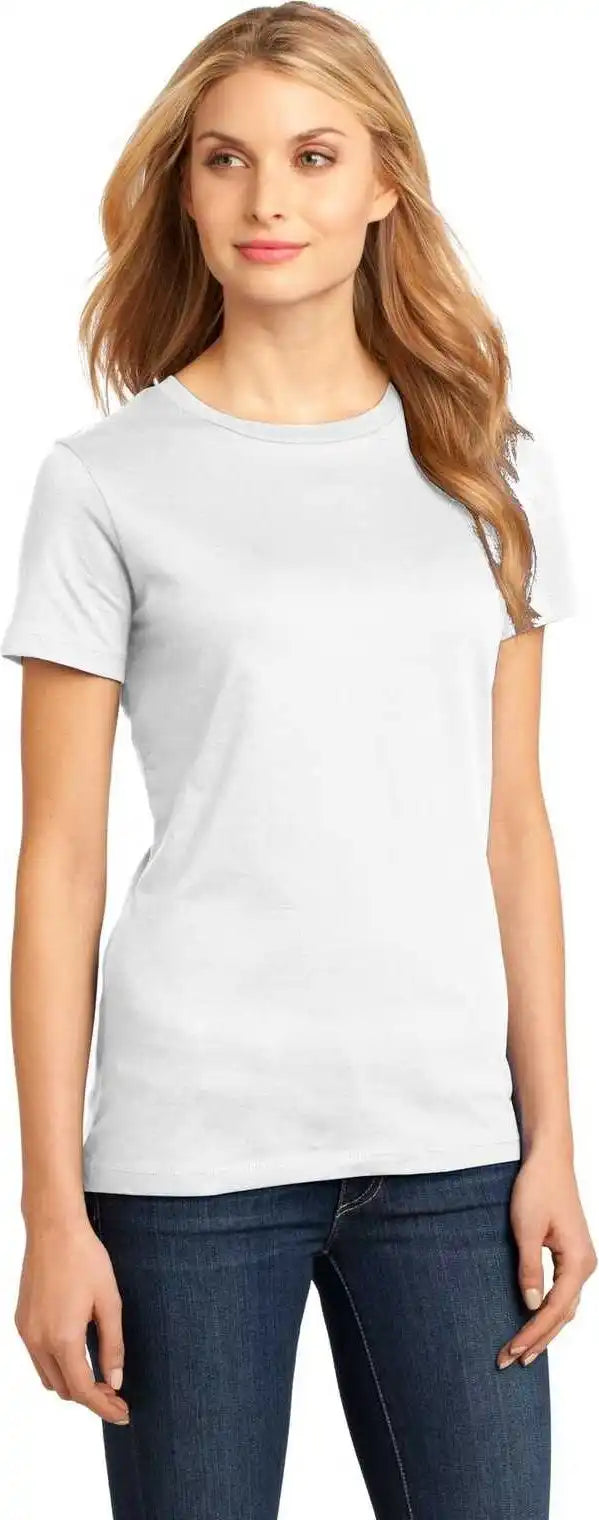 District Dm104l Women’s Perfect Weighttee Bright White