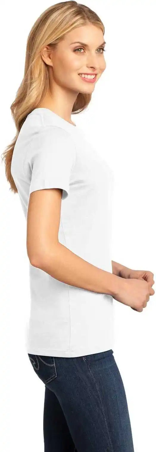 District Dm104l Women’s Perfect Weighttee Bright White