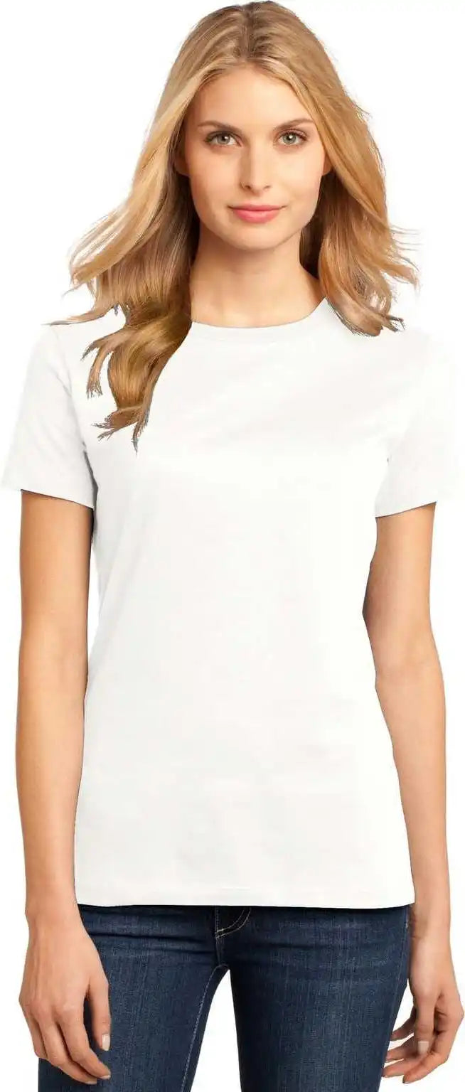 District Dm104l Women’s Perfect Weighttee Bright White