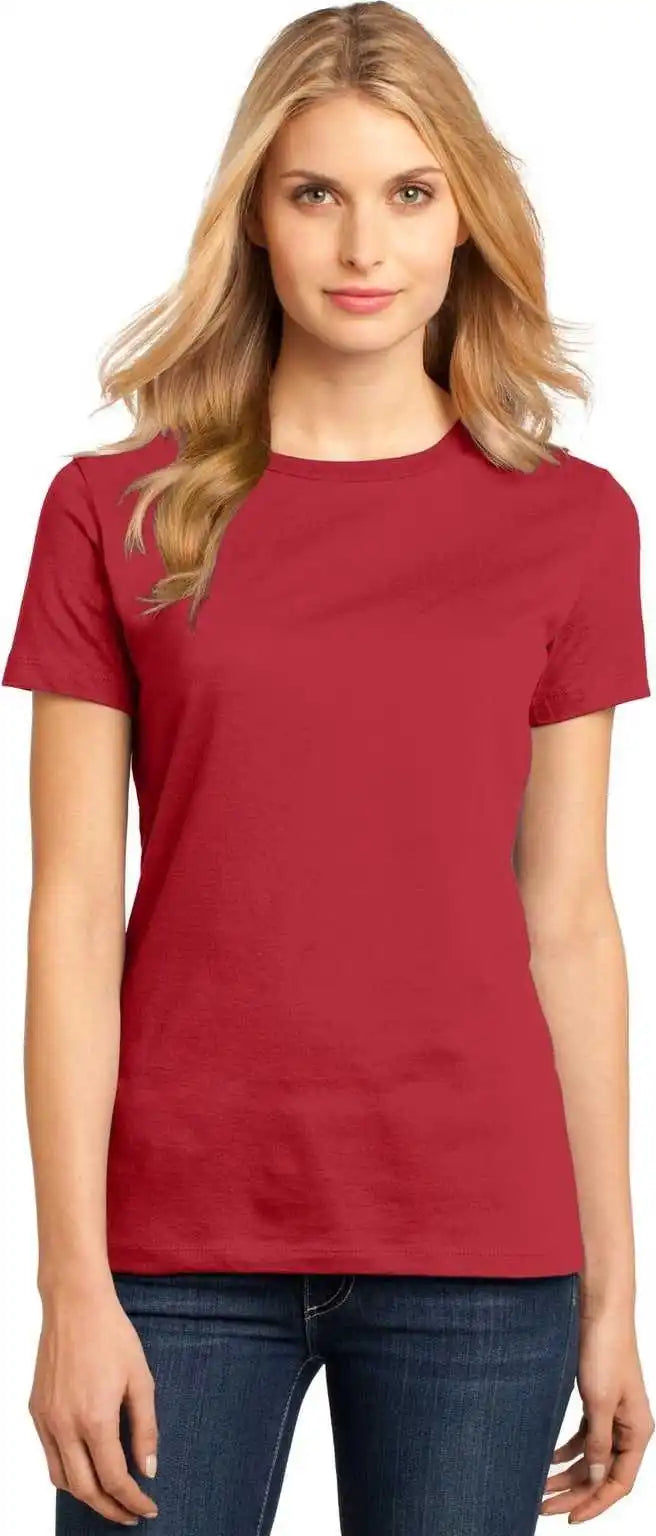 District Dm104l Women’s Perfect Weighttee Classic Red
