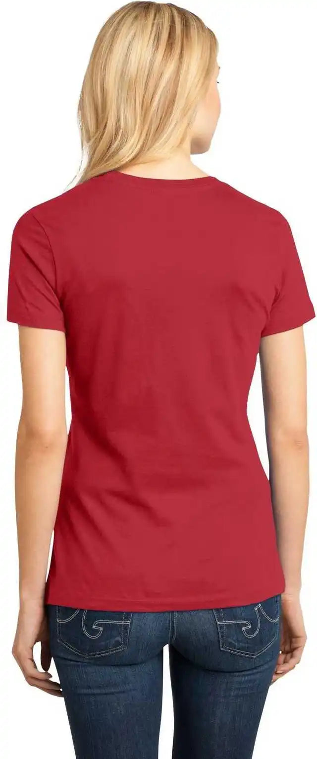 District Dm104l Women’s Perfect Weighttee Classic Red