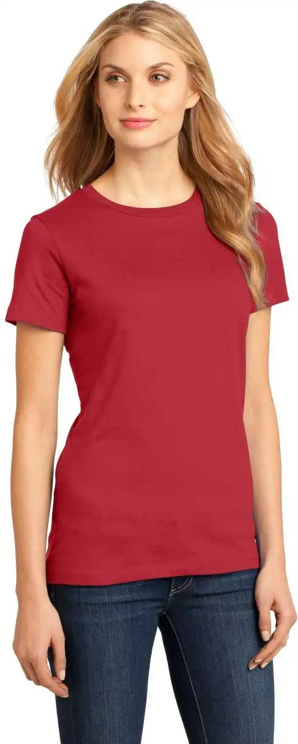 District Dm104l Women’s Perfect Weighttee Classic Red