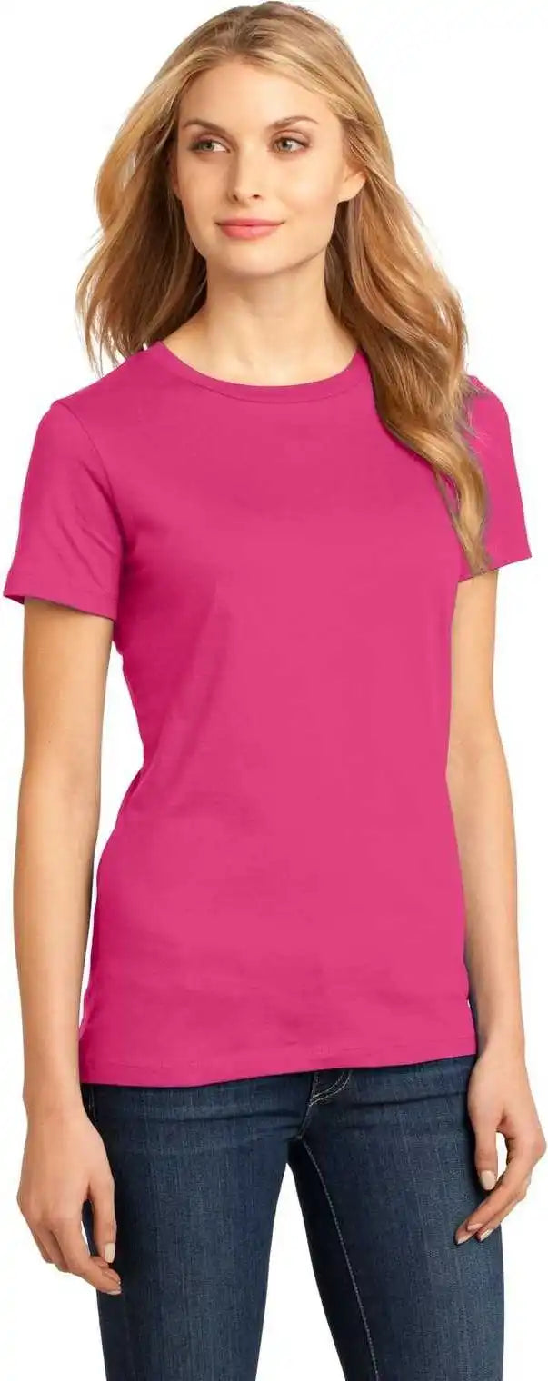 District Dm104l Women’s Perfect Weighttee Dark Fuchsia