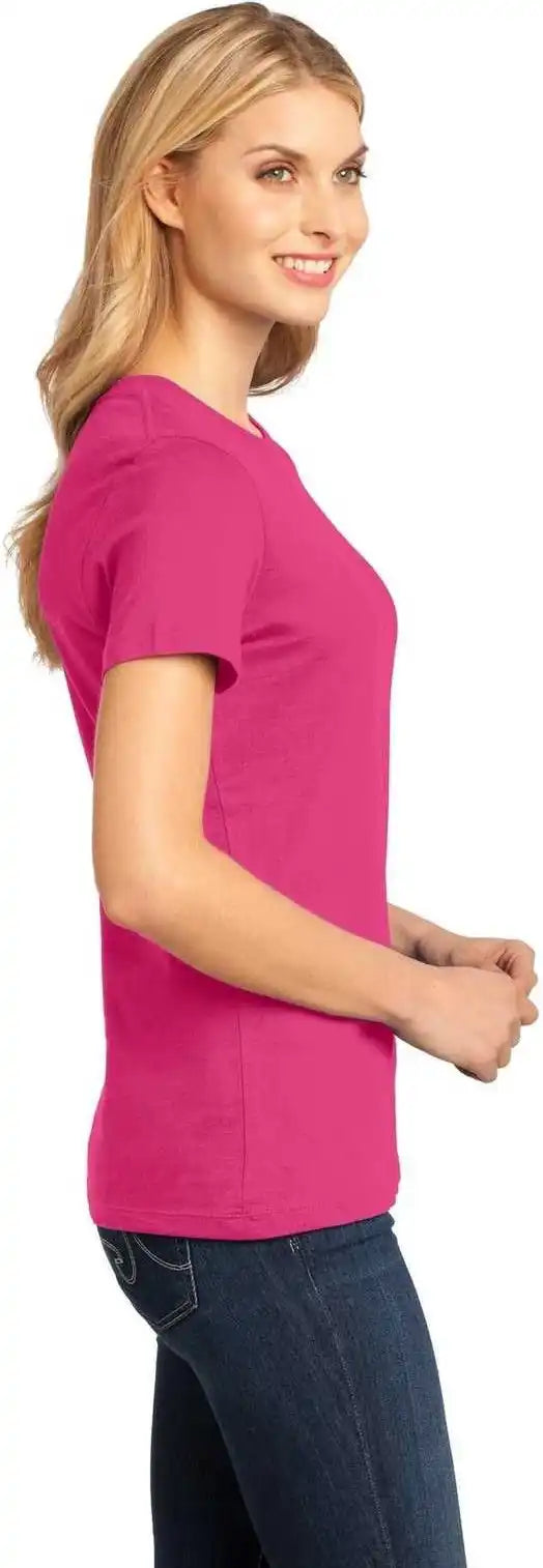 District Dm104l Women’s Perfect Weighttee Dark Fuchsia